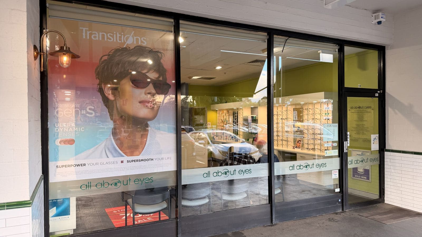 Cleaned shopfront at a Kings Langley optometrist