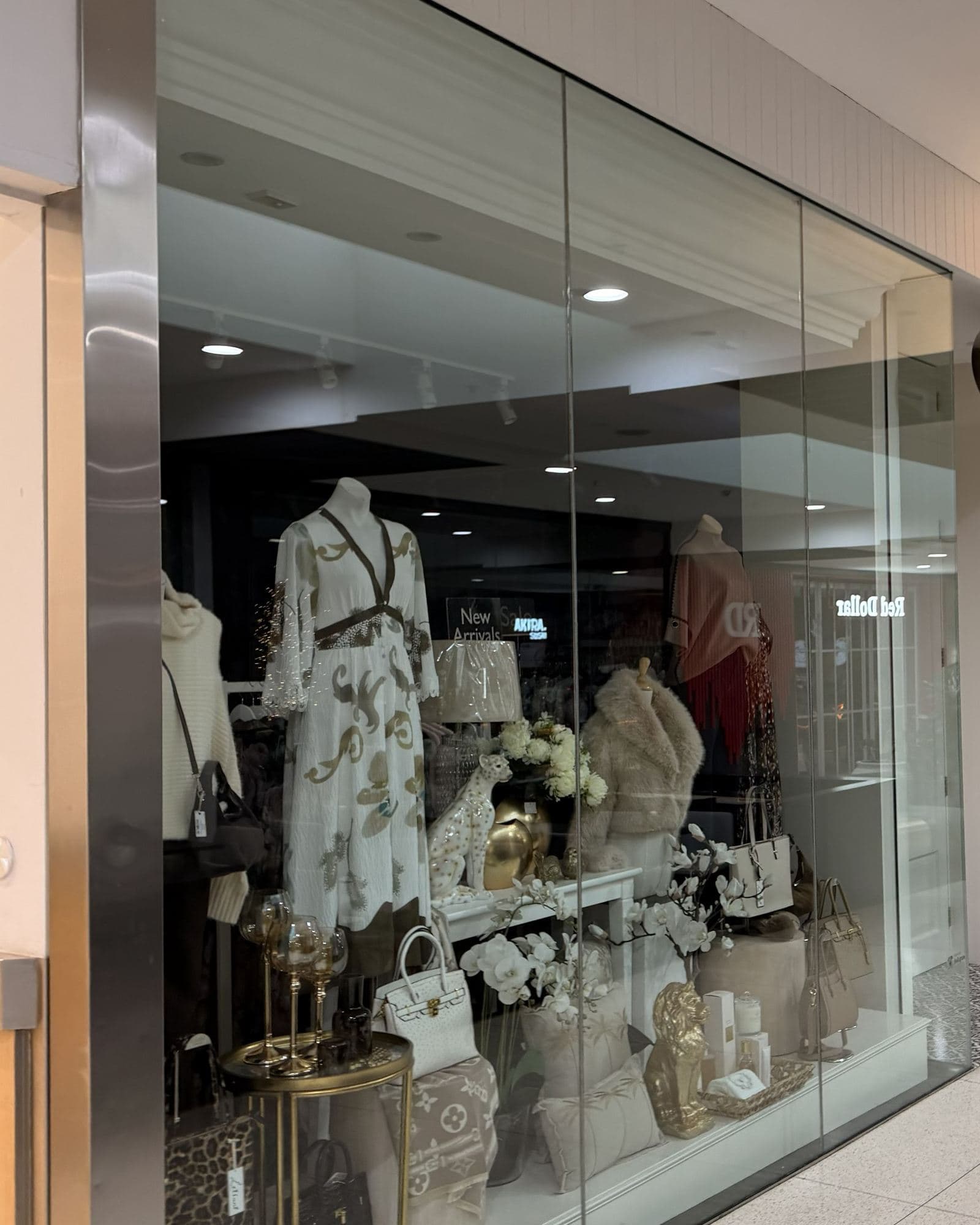 Cleaned shopfront glass at a North Rocks store