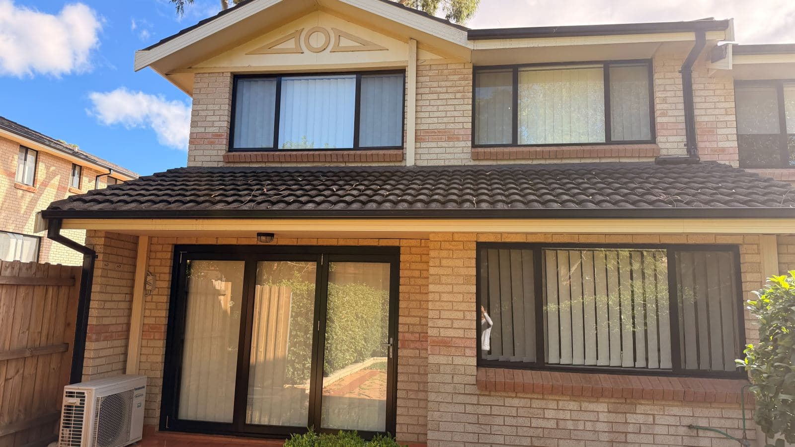 Cleaned windows at a Castle Hill home